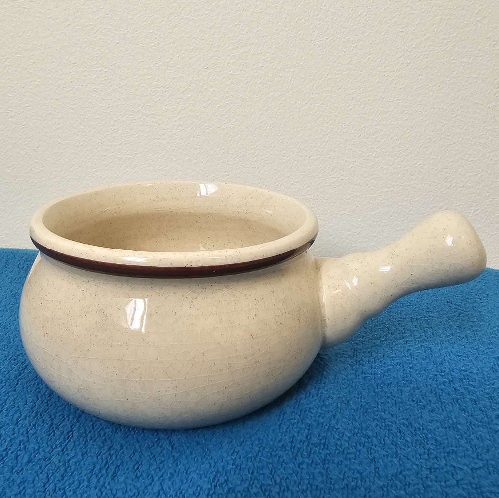 Scandia Northland Stoneware Japan French Onion Soup Bowl With Handle